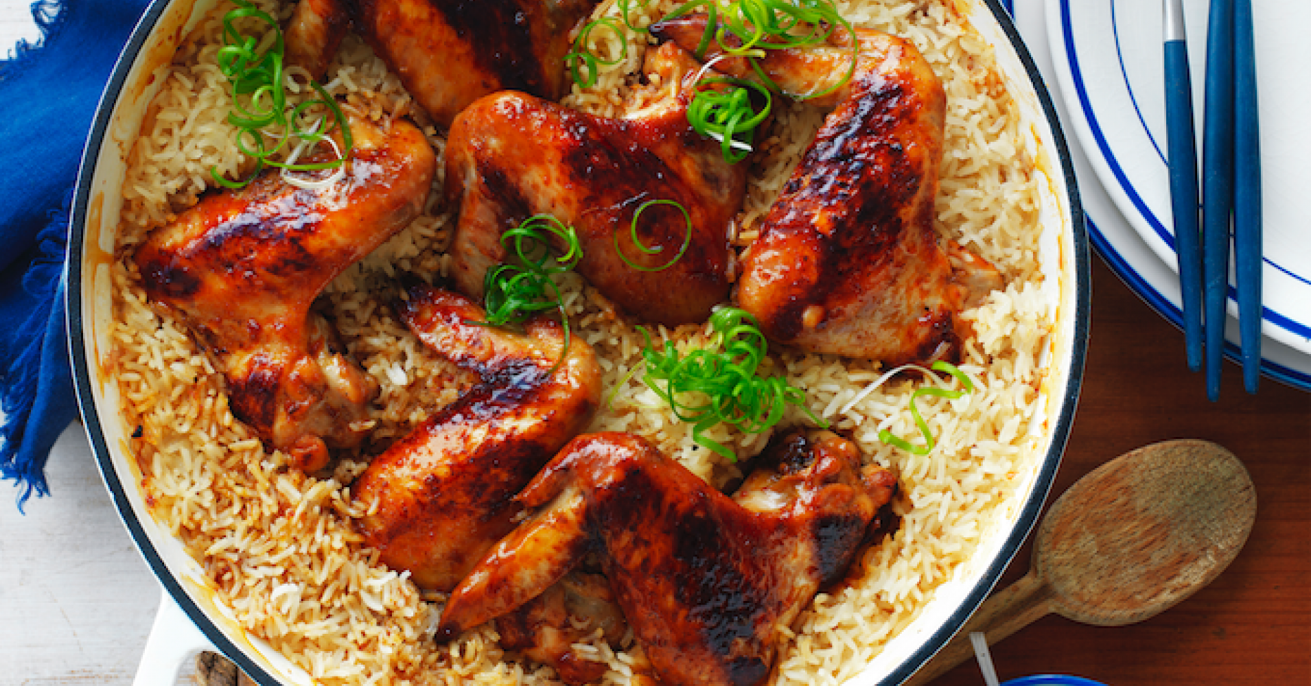 One-pot Teriyaki Chicken Wings with Rice Recipe | myfoodbook | Easy Teriyaki Chicken and rice